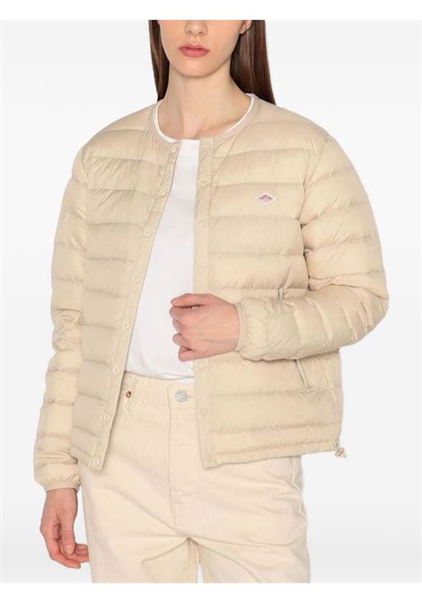crewneck inner down jacket woman oyster white DANTON | DT-A0001OYSTER WHITE